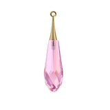 Pure drop pendant 6532 Swarovski® crystal lilac shadow (half hole) with trumpet cap 44mm