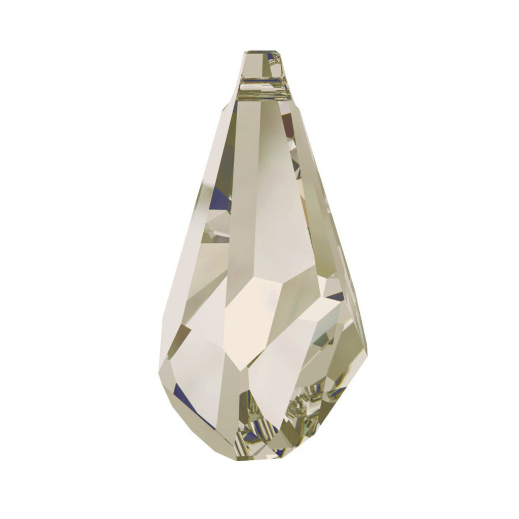 Polygon drop pendant 6015 Swarovski® crystal silver shade 50mm