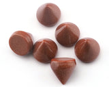 Multi color Stone cabochons Cone shape Gemstones 10.5x11mm (10mm setting) 2315