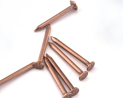 Escutcheon Pins 25mm (2.2mm thickness) Nails Raw Copper tacks brads String art OZ2536-100