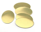 Oval Tag Raw Brass 37x27mm (0.8mm thickness)  Charms ,Findings OZ2524-540