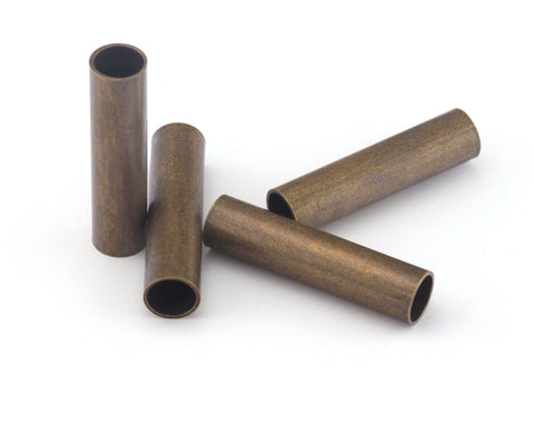 Antique Bronze plated brass tube 7x30mm (hole 6mm) 1635-220