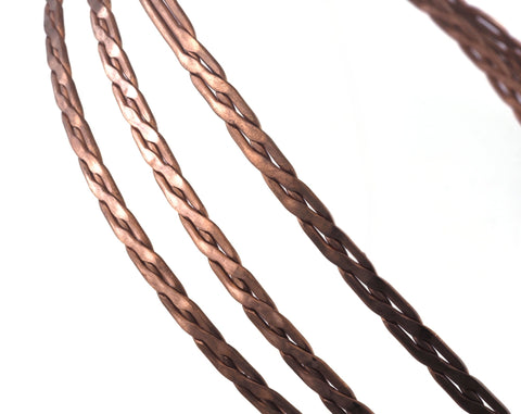 Swirl Raw Copper Strip sheet 6mm (2mm thickness) RF1-02