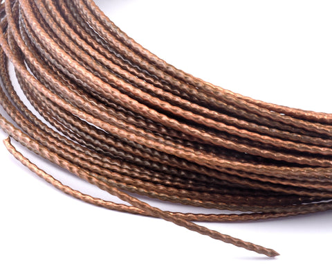 Wire Art Textured Raw Copper Tube 3mm (2mm tube inner size) RF1-04