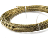 Wire Art Textured (diamond) Raw Brass Wire 1.5mm 0.06 inc 15 Gauge Raf3-01