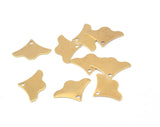 Ginkgo Leaves Charms 12x16mm Raw brass stampings OZ2592-31