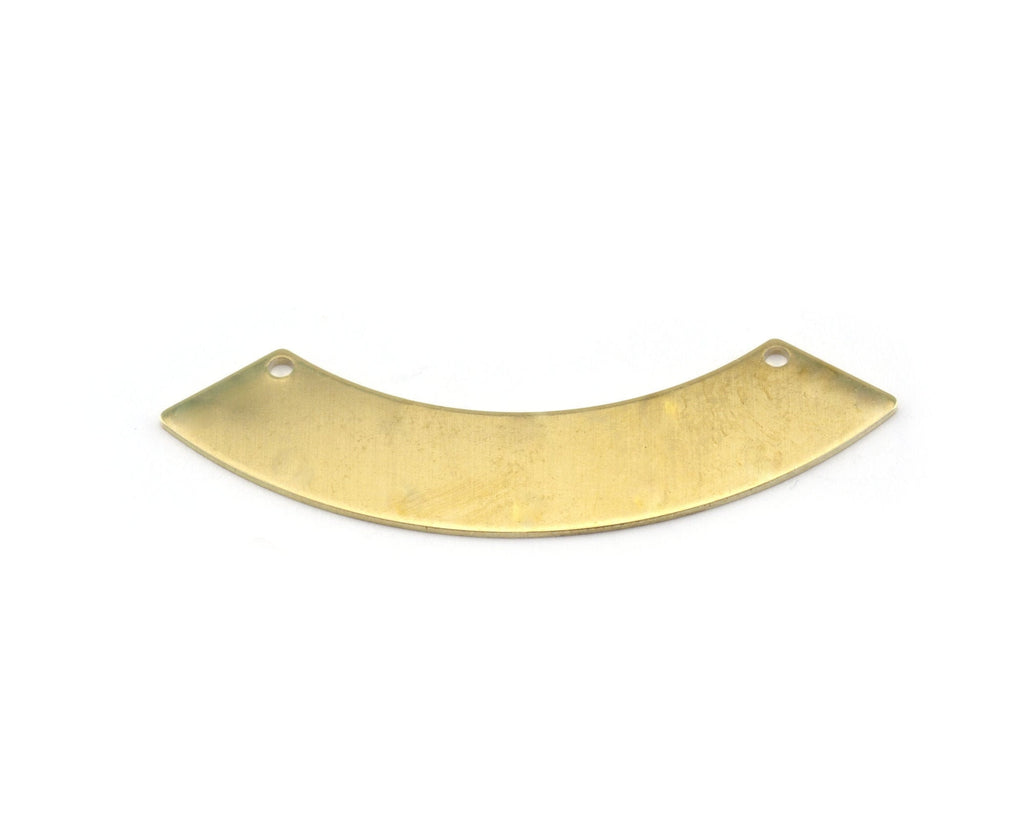 Curved raw brass 50mm connector charms , findings earring OZ2857-290