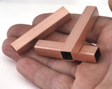 Square Tube Raw Copper 9x50mm (8x8mm hole) findings OZ2601-560