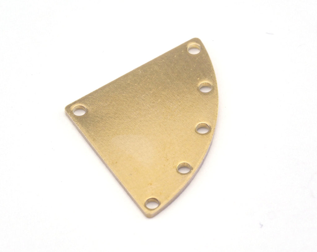 Triangle raw brass 19x29mm connector charms , findings earring OZ2872-205