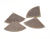 Triangle antique bronze plated brass 19x29mm connector charms , findings earring OZ2867-205