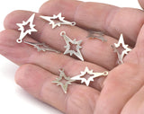 North Star Nickel Free Plated (Silver Tone) Brass 21mm Charms ,Findings 559-42.5