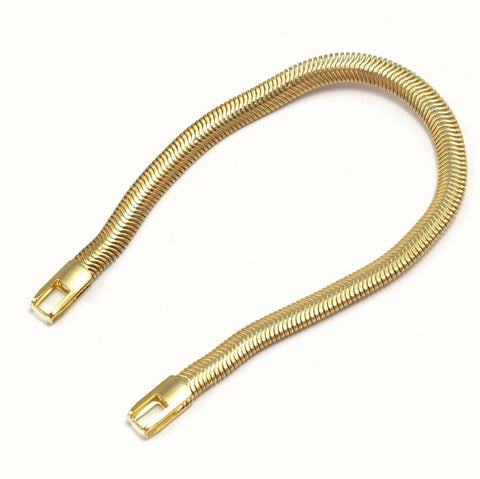 Snake Chain Bracelet Necklace for Jewelry Gold plated Brass 4mm 904
