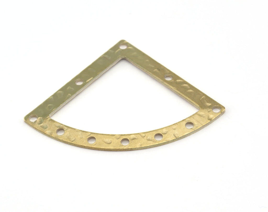 Hammered Triangle raw brass 27x39mm connector charms , findings earring OZ2813-175