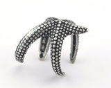 Starfish Adjustable Ring Antique Silver Plated brass (18mm 8US inner size) OZ3065