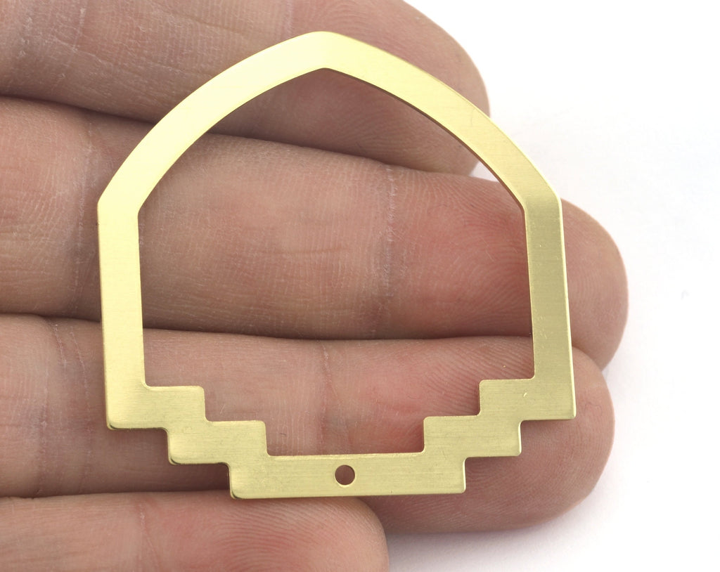 Geometric (Optional holes) Charms Raw Brass 40x40mm 0.8mm thickness Findings OZ3113-280