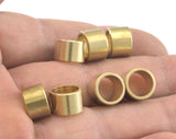 Cylinder Ring Tube Raw brass closed ring 10x7mm bab8 OZ3115