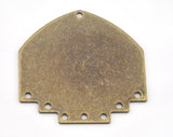 Geometric Connector (Optional holes) Charms Antique Bronze Plated Brass 40x40mm 0.8mm thickness Findings OZ3120-850
