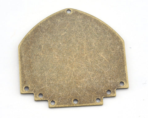 Geometric Blanks Tag Connector (Optional holes) Charms Antique Bronze Plated Brass 33x33mm 0.8mm thickness Findings OZ3142-570