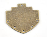 Geometric Stamping Blanks Connector (Optional holes) Charms Antique Bronze Plated Brass 26x26mm 0.8mm thickness Findings OZ3139-330
