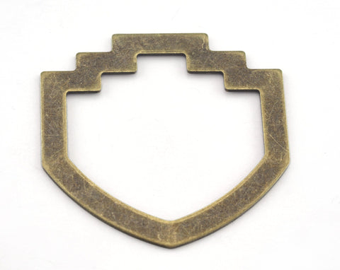 Geometric Charms (Optional holes) Charms Antique Bronze Plated Brass 33x33mm 0.8mm thickness Findings OZ3117-230