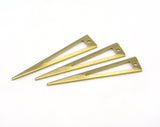 Triangle raw brass 40x8mm (0.8mm thickness) 1 hole charms  findings OZ2943-90