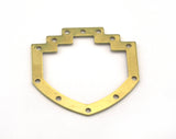 Geometric Connector (Optional holes) Charms Raw Brass 33x33mm 0.8mm thickness Findings OZ3051-222