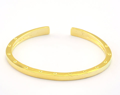 Bracelet Shiny Gold Plated Brass Adjustable (61mm inner size - Adjustable ) OZ3177