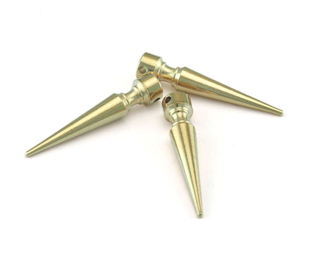 Raw brass long spike 7x37mm pendulum R1145