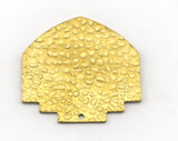 Hammered Geometric Tag Blanks (Optional holes) Charms Raw Brass 33x33mm 0.8mm thickness Findings OZ3133-515