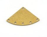 Textured Triangle raw brass 19x29mm connector charms , findings earring OZ3406-190