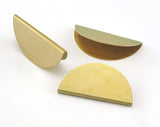 Semi Circle Crimp findings 32x16mm Raw brass cap tassel holder OZ3481-310