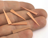 Copper Triangle raw 26x4.5mm (0.8mm thickness) no hole charms  findings OZ3556-50