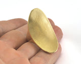 Adjustable Ring Raw Brass (18mm 8US inner size) Oz3071