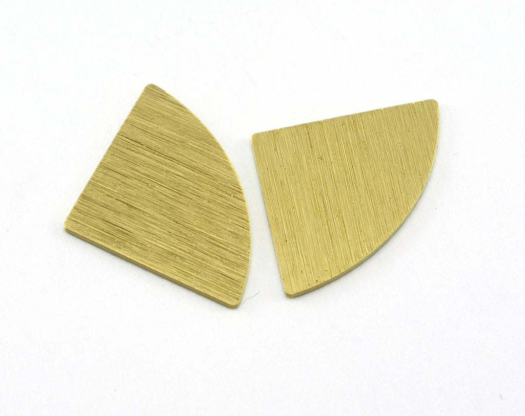 Brushed Triangle raw brass 19x29mm no hole charms , findings earring OZ3542-190