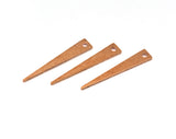 Copper Triangle raw 26x4.5mm (0.8mm thickness) 1 hole charms  findings OZ3556-50