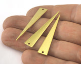 Triangle raw brass 42x8mm (0.8mm thickness) 1 hole charms  findings OZ3591-129