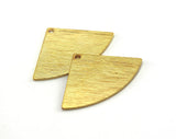 Shiny Gold Plated Triangle brass 19x29mm (Optional Holes) charms , findings earring OZ3544-43-190