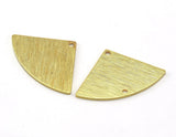 Shiny Gold Plated Triangle brass 19x29mm (Optional Holes) charms , findings earring OZ3544-43-190