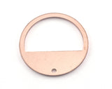 Round Charms Raw Copper 25mm (0.8mm thickness) one hole findings OZ3607-170