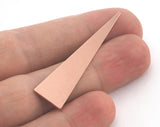 Long Triangle raw Copper 50x11mm (0.8mm thickness) without hole charms blanks findings OZ3742-210
