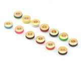 Rondelle Round Beads Raw Gold Plated Brass 7x2.5mm findings 3473