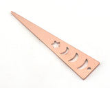 Long Triangle Raw Copper 50x11mm (0.8mm thickness) 1 hole charms blanks findings OZ3793-190
