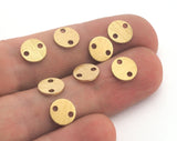 Coin Round Disc 8mm Stamping blank tag shape Raw Brass OZ3710-31