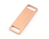 Rectangle Stamping Blank, Bar Necklace with Holes, Tag for Stamping, 2 hole raw copper 10x30mm OZ3830-165