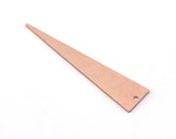 Long Triangle raw Copper 50x11mm (0.8mm thickness) 1 hole charms blanks findings OZ3741-210