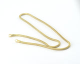 Snake Chain Bracelet Necklace for Jewelry With Chain Ends 40cm - 45cm - 80cm lenght Raw brass 2.4mm bracelet OZ3837
