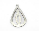 Drop Shape Tag Charms one hole 16x27.5mm (0.8mm) Antique Silver Plated brass charms findings earring OZ3833-160