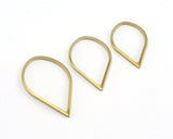 Drop Wire Ring 23 - 26 -  29mm raw brass (0,8mm 20 gauge) charms ,findings R192
