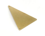 50x33mm raw brass triangle tag 3 hole connector raw brass charms ,raw brass findings 4580R