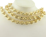 Thick chain for necklace bracelet choker  10mm raw brass Z168